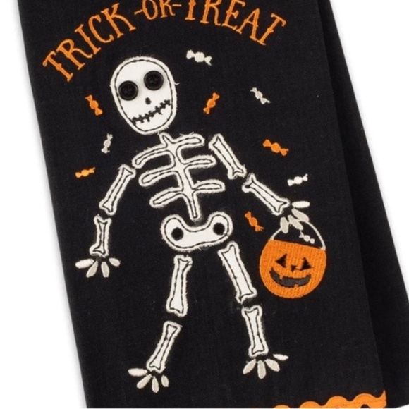 Happy Skelton dishtowel - Picture 2 of 2